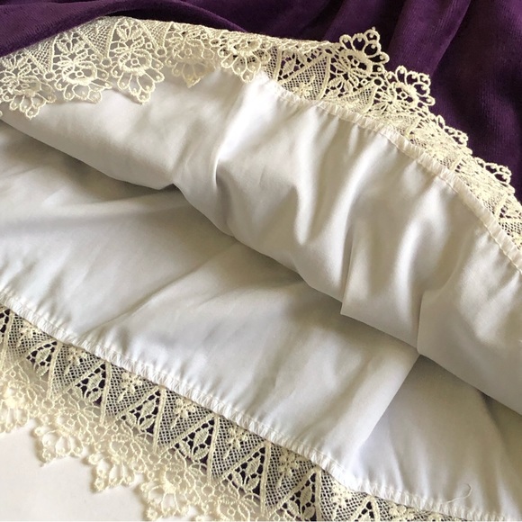 NWT Rebecca Raggs Original Royal Purple Velvet Lace Embroidered Dress Size 3T - Picture 7 of 13